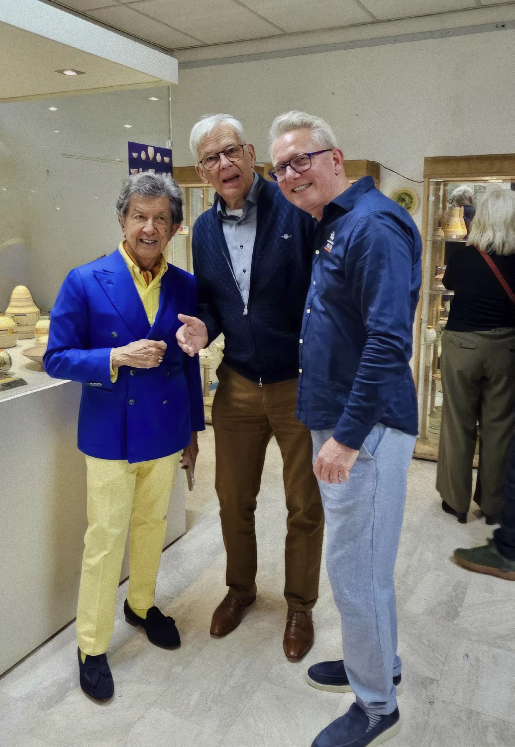 Frans Leidelmeijer, Han Runnenberg en Bert Hoekstra in Museum Goedewaagen
